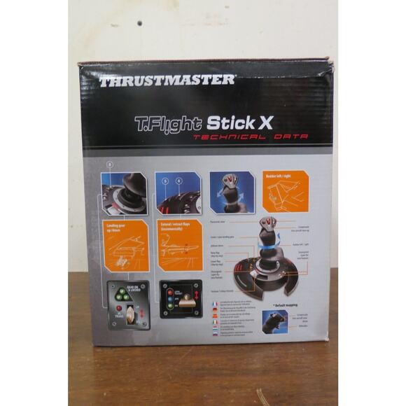 Thrustmaster Joystick T.Flight Stick X Flight Simulators PC & PS3 W/ 2 PS3 Games - Picture 15 of 16